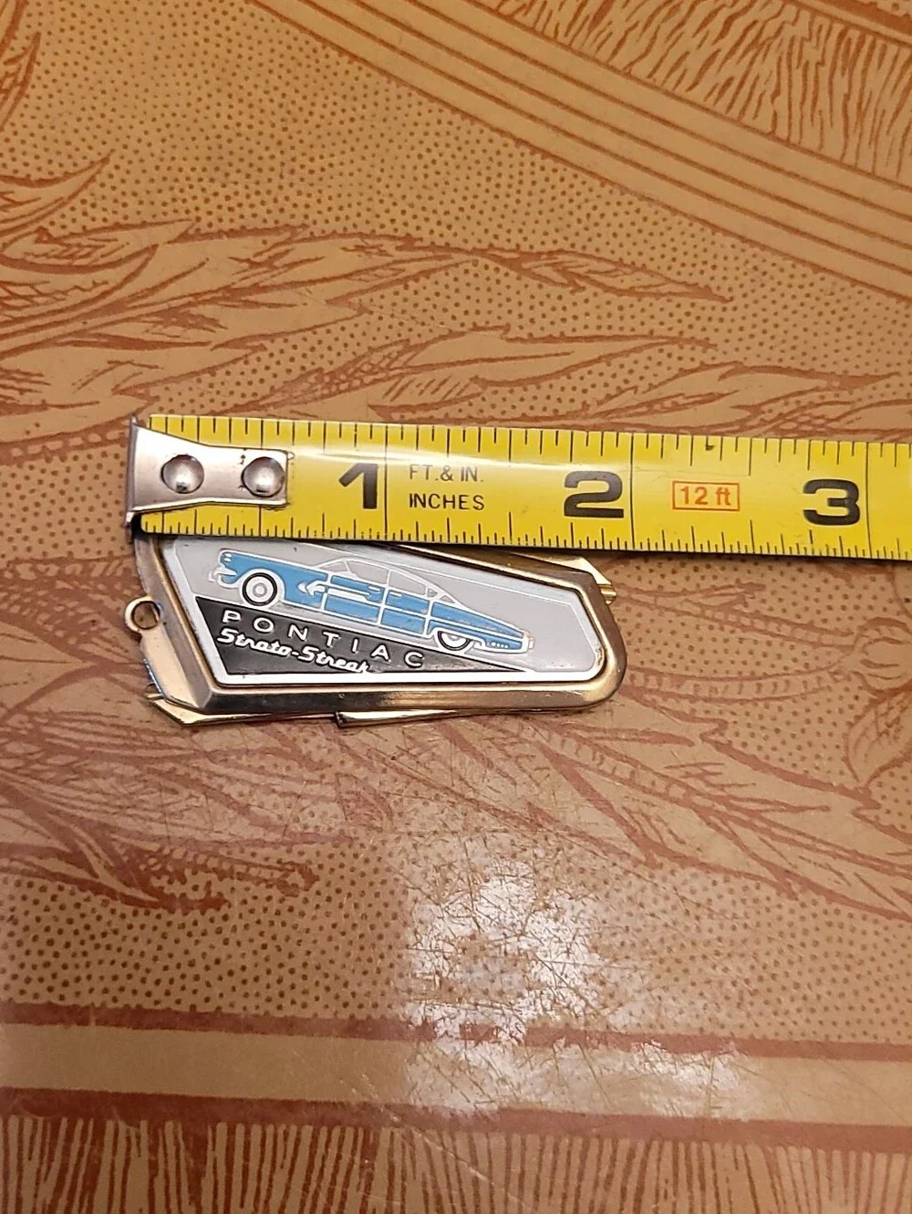Vintage Collectible Pontiac Strato-Streak 1950's Keyblank/Key Chain